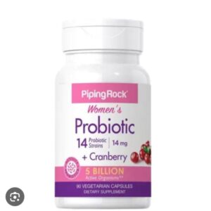 PipingRock Women’s probiotic+ Cranberry 14mg