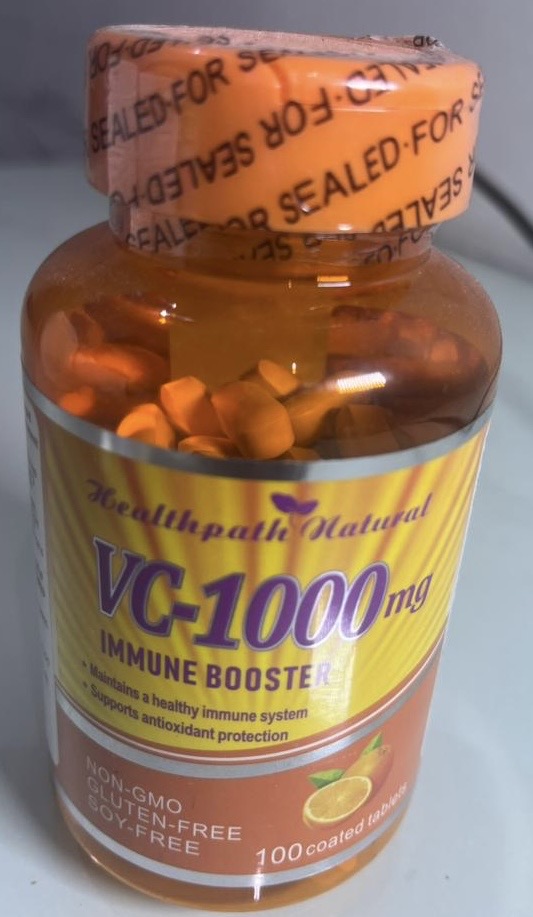 Healthpath Natural VC-1000 mg – Vitamin C 100 Coated Tablets