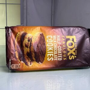 Fox's Fabulous Half-Coated Milk Chocolate Cookies – Crisp Biscuit with Creamy Chocolate