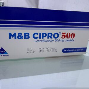 M&B Cipro 500 (Ciprofloxacin 500mg) – Broad-Spectrum Antibiotic Treatment