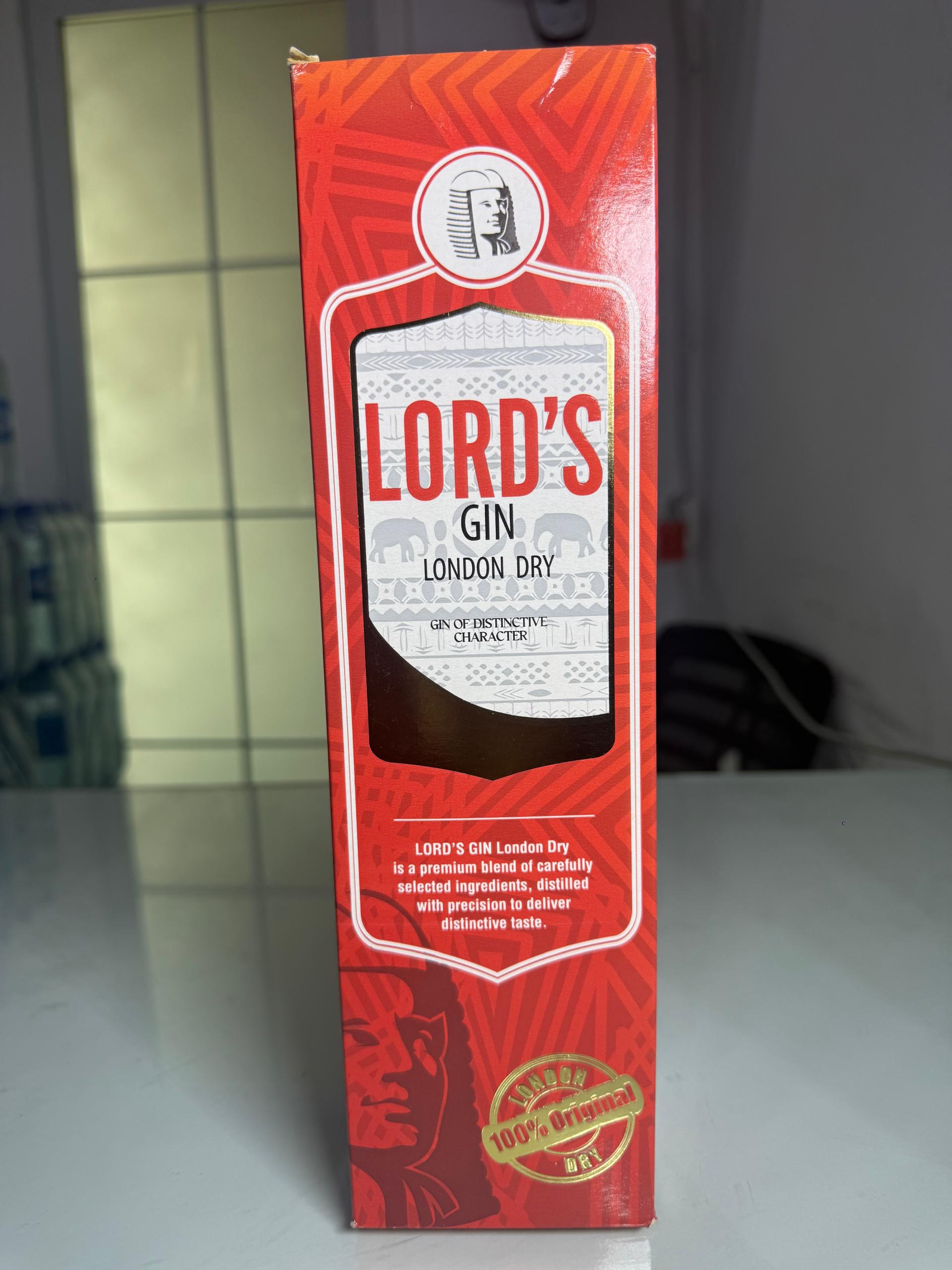 Lord's London Dry Gin – Classic Premium Dry Gin
