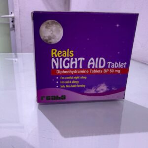 Reals Night Aid (Diphenhydramine 50mg) – Nighttime Sleep Support
