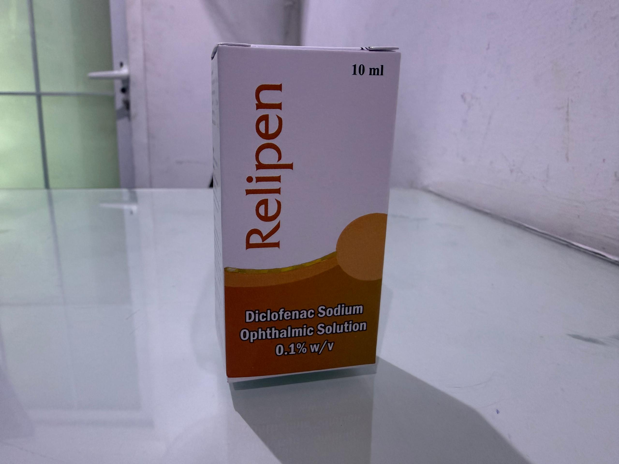 Relipen Ophthalmic Solution (Diclofenac Sodium 0.1%) – Eye Inflammation Relief