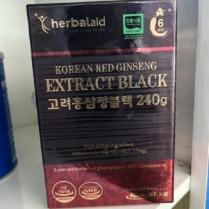 Korean Red Ginseng Extract Black 240g – Premium 6-Year-Old Ginseng Supplement