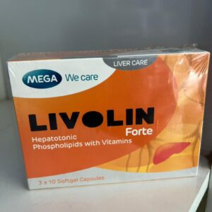 Mega We Care Livolin Forte 30 Softgels – Liver Support with Essential Phospholipids & B Vitamins
