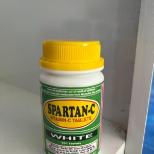 Spartan-C White Vitamin C 100mg – 100 Tablets for Immune & Antioxidant Support