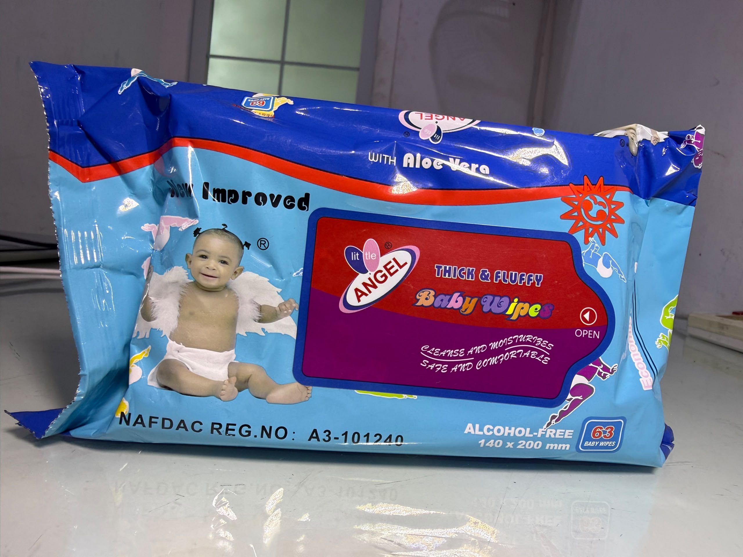 Little Angel Thick & Fluffy Baby Wipes (63 Wipes) – Gentle Daily Baby Care