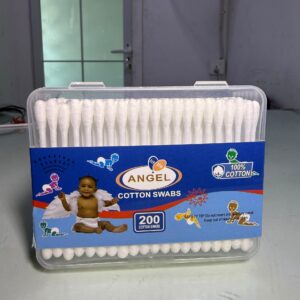 Little Angel 100% Cotton Swabs (200 Count) – Everyday Precision Swabs