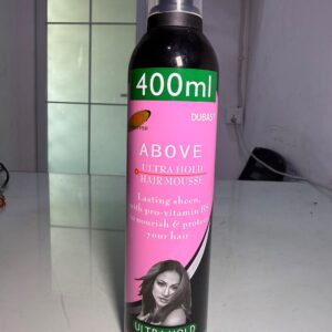 Above Ultra Hold Hair Mousse (400ml) – Strong Styling Foam