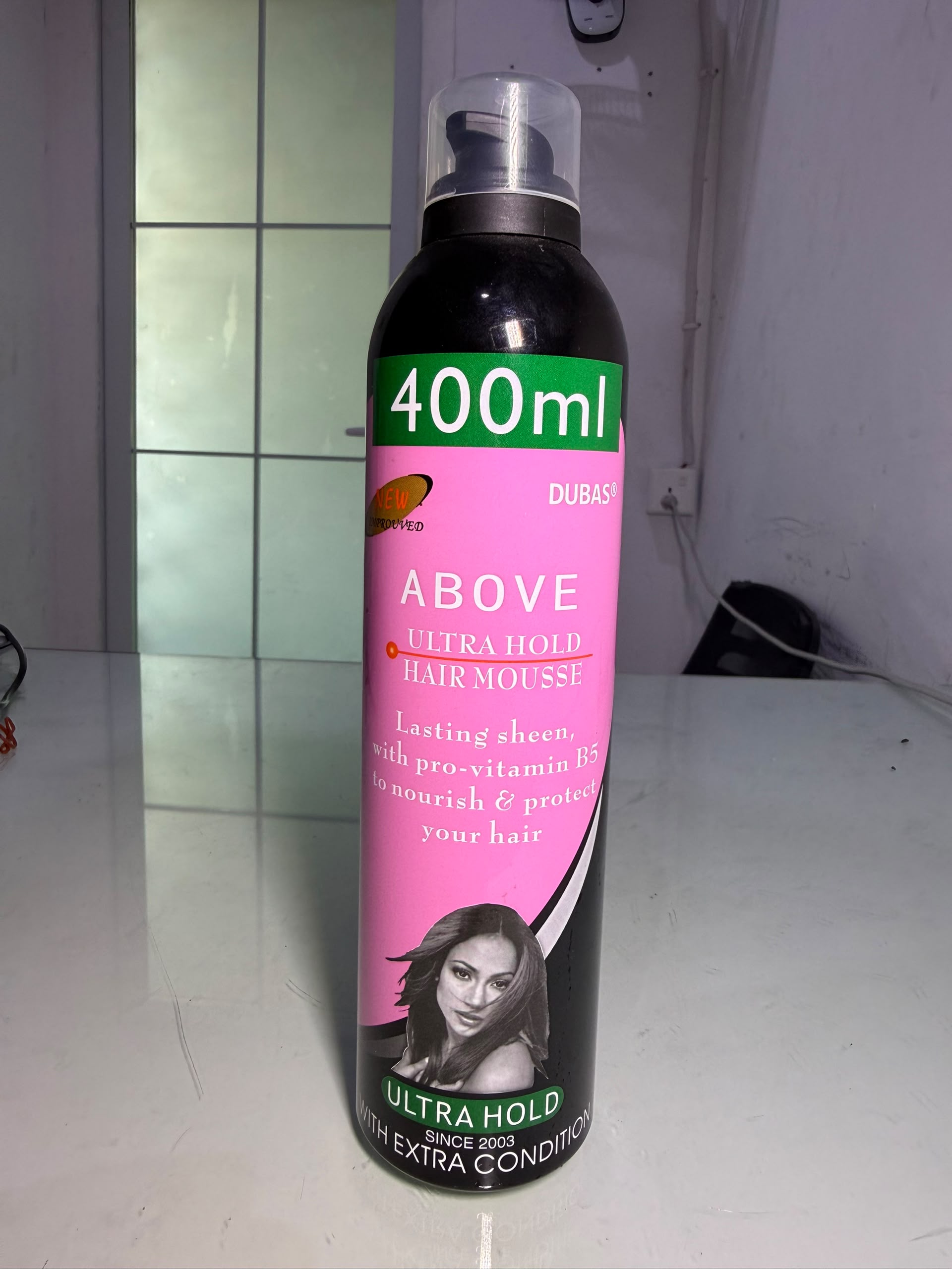 Above Ultra Hold Hair Mousse (400ml) – Strong Styling Foam