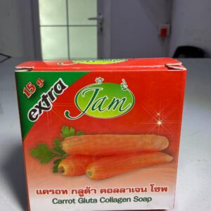 Jam Extra Carrot Gluta Collagen Soap – Brightening Herbal Soa