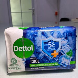 Dettol Instant Cool Antibacterial Bar (150g) – Cooling Daily Hygiene Soap