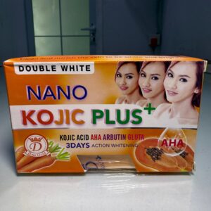Double White Nano Kojic Plus Soap – Brightening Skin Care Bar