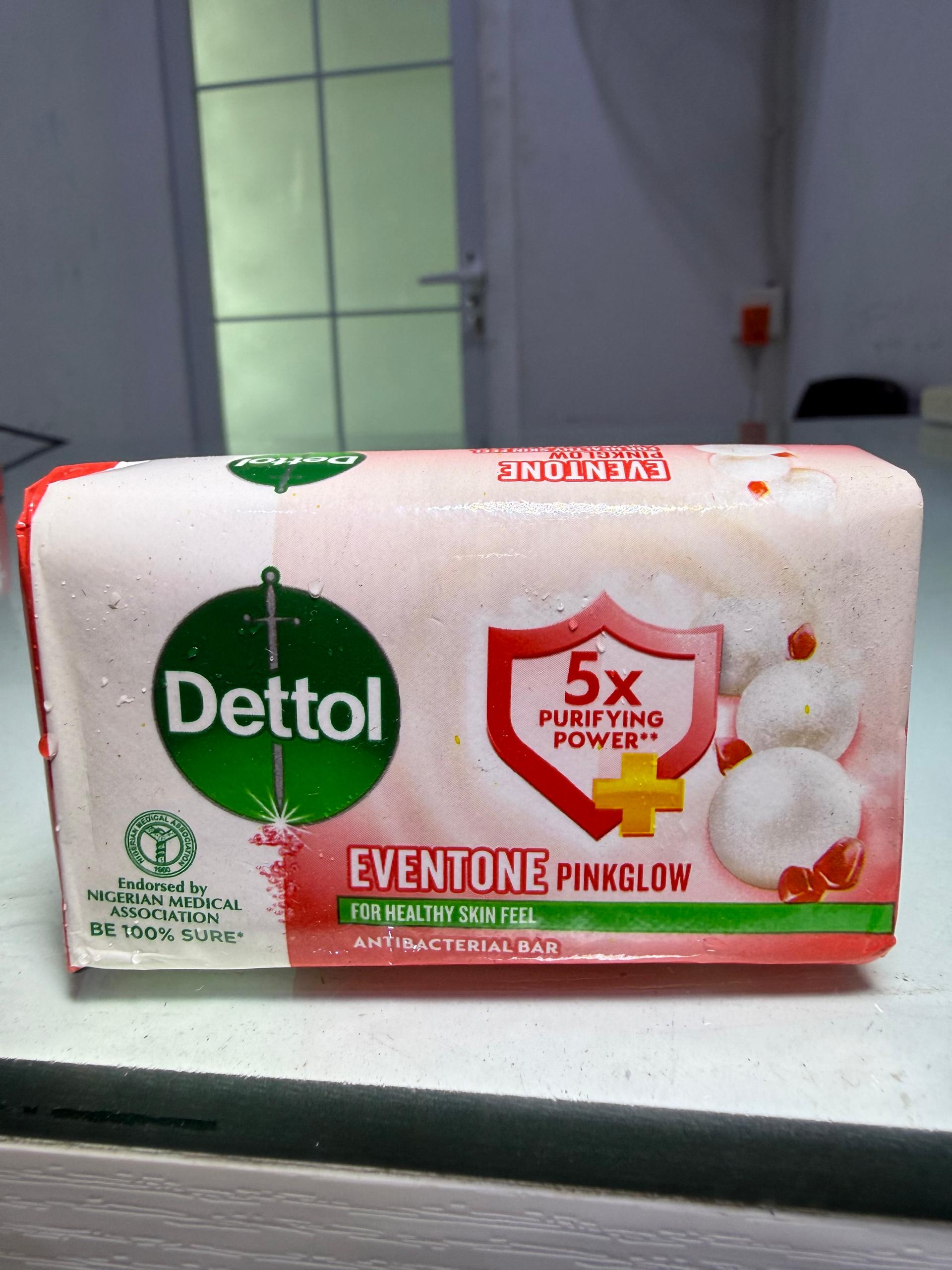 Dettol Eventone PinkGlow Antibacterial Bar (70g) – Antibacterial Cleansing Soap