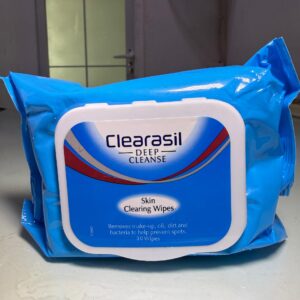 Clearasil Deep Cleanse Skin Clearing Wipes (30 Wipes) – Quick Facial Cleansing Wipes