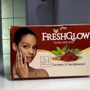 Fresh Glow Skincare Bar (Turmeric & Sandalwood) – Herbal Cleansing Soap
