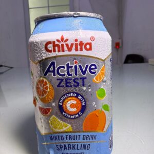 Chivita Active Zest Sparkling Mixed Fruit Drink (330ml Can) – Sparkling Citrus Drink