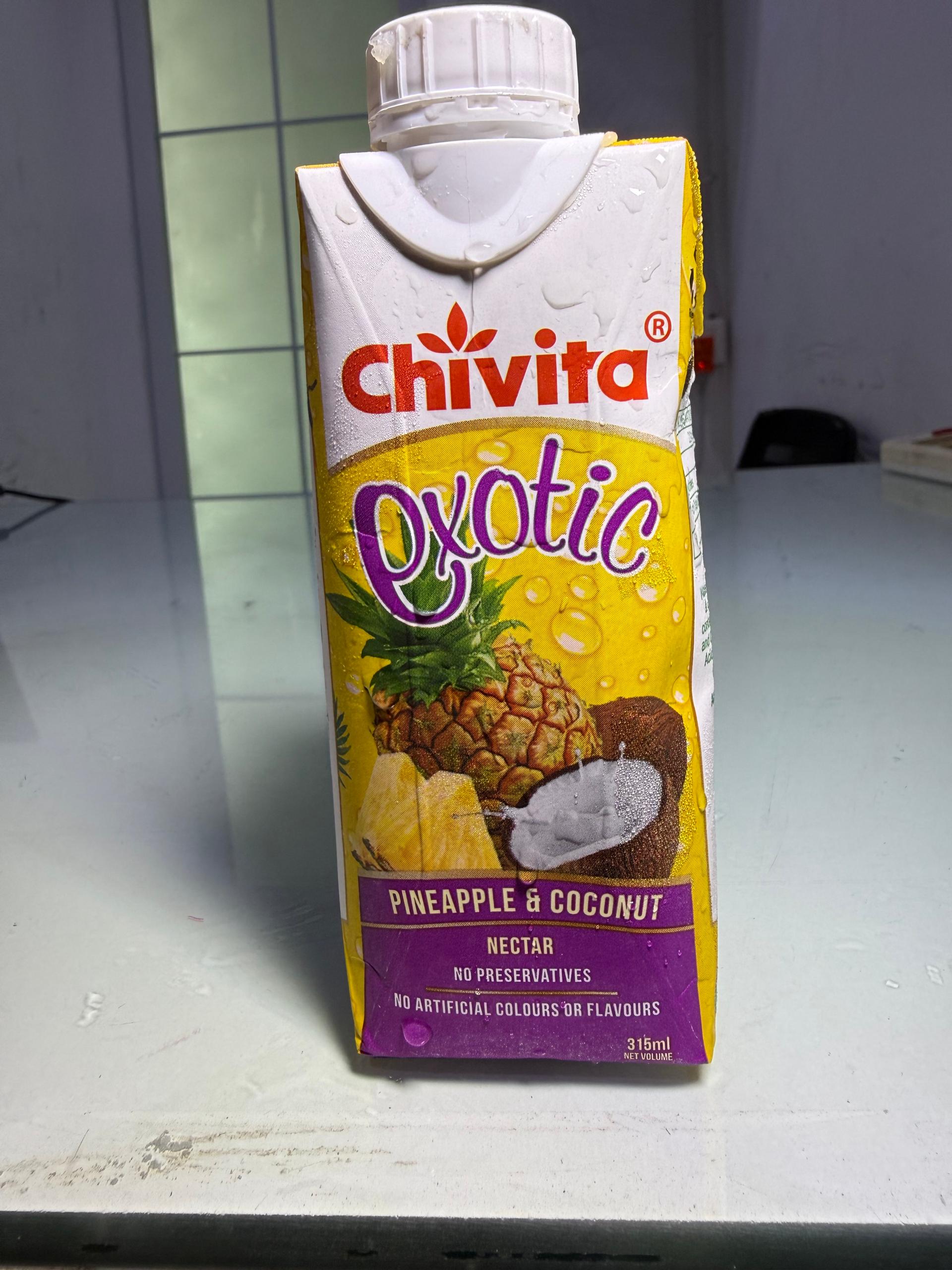 Chivita Exotic Pineapple & Coconut Nectar (315ml) – Tropical Fruit Nectar