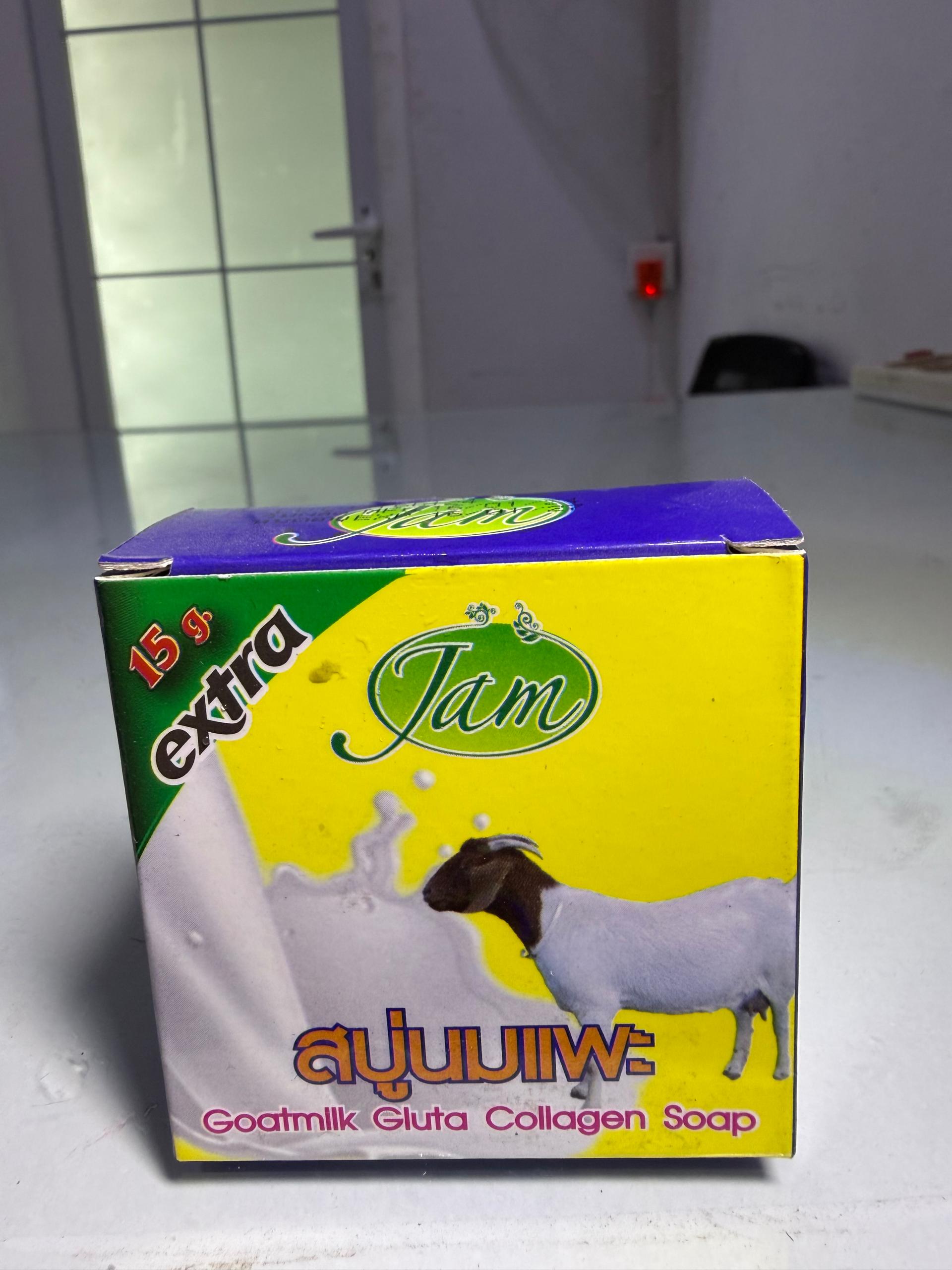 Jam Goatmilk Gluta Collagen Soap (15g Extra) – Nourishing Cleansing Soap