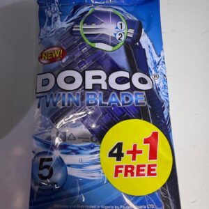 Dorco Twin Blade Portable Razors (5-Pack) – Fresh Dual-Blade Shaving Pack