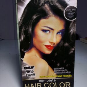 Dexe Permanent Hair Color (Natural Black 2.00, 80ml) – Long-Lasting Black Hair Color